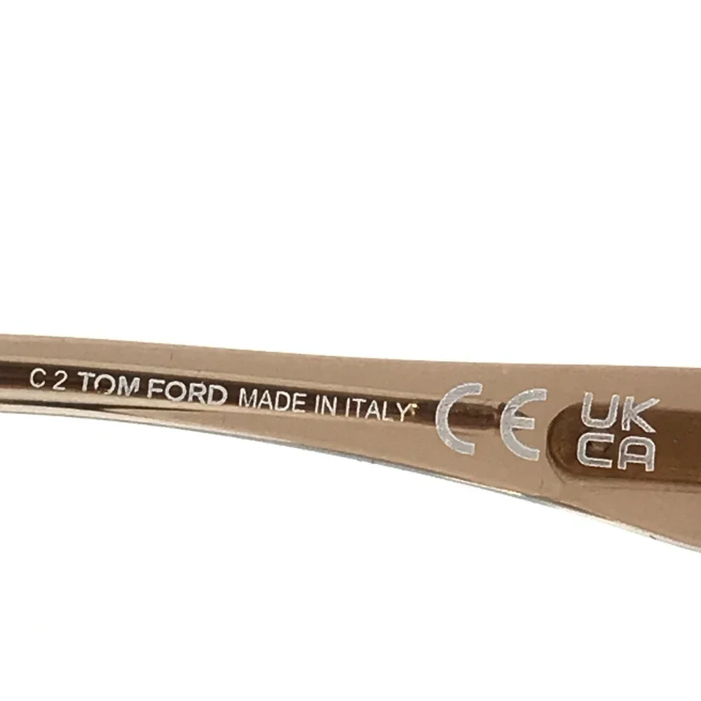 Tom Ford Eyeglasses Frames TF5687-B 045 Clear Light Brown Gold Cat Eye 56-14-140